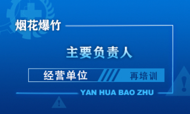 烟花爆竹（经营单位）主要负责人安全生产培训课程（再培训）
