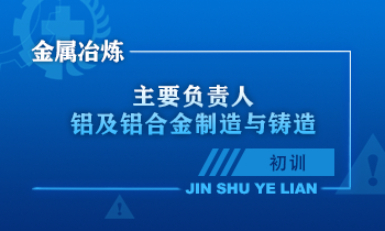 金属冶炼（铝及铝合金制造与铸造）单位主要负责人安全生产培训课程（初训）